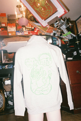 FALLING MAN HOODIE (GREEN)